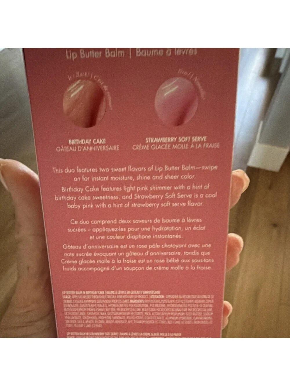 SUMMER FRIDAYS Sweet Pink Duo Hydrating Lip Balm Birthday Cake Strawberry